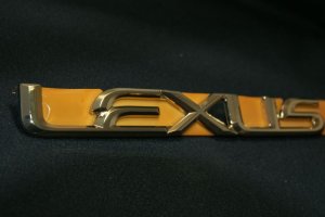 画像2: レクサス【ゴールドメッキ　LEXUS・レクサス ロゴ　大　２００mm×２４mm】正規ディーラー品　