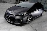 Ｓｐｏｒｔｓ　Ｌｉｎｅ【トヨタ　プリウス　ＺＶＷ３０　後期　Ｈ２３．１２〜】ＷＡＬＤ・ヴァルド　エアロパーツ　スポーツライン　未塗装品　３点ＫＩＴ／単品　（フロントハーフスポイラー・サイドステップ・リアスカート