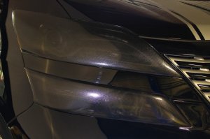 画像1: ＳＩＸＴＨ　ＳＥＮＳＥ【トヨタ　ヴェルファイア　２０系　前期・後期】シックスセンス　ヘッドライトカバー　（ライトスモーク・ドット）左右セット