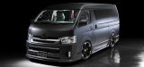 フロントスポイラー＋スタイリッシュグリルカバー２点キット 【ハイエース／レジアスエース　ワイド　スーパーロング　タイプIV　ＫＤＨ／ＴＲＨ２１系　Ｈ２５．１２〜】 ＷＡＬＤ・ヴァルド　ＥＸＥＣＵＴＩＶＥ　ＬＩＮＥ・エグゼクティブライン　