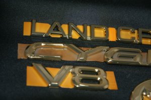 画像5: 送料無料 エンブレム　ゴールドメッキ 【トヨタ　ランドクルーザーシグナスＵＺＪ１００　中期】 ５点セット フロントグリル用トヨタマーク・ランド・クルーザー・シグナス・Ｖ８