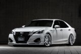 エアロ4点キット２色塗分け塗装　フロント・サイド・リア・LEDデイライト 【トヨタ 　クラウン アスリート 　ＧＲＳ214/210・ＡＷＳ210/211・ＡＲＳ210　後期 】 Ｍ’ｚ　ＳＰＥＥＤ・エムズスピード　エアロパーツ　Prussian blue・プルシアンブルー 
