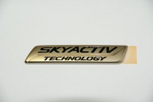 画像6: エンブレム　最高級ゴールドメッキ 【マツダ　アテンザ　ＧＪ系】 リア３点セット 　・リアマツダマーク・ＡＴＥＮＺＡ・スカイアクティブプレート 