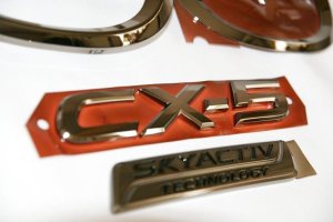 画像10: マットブラック・ピアノブラック・ブラックメッキ 【マツダ　ＣＸ－５　ＫＥ２ＦＷ／ＫＥＥＦＷ】 エンブレム４点セット フロントグリル用マツダマーク、リアマツダマーク、ＣＸ－５、スカイアクティブプレート 
