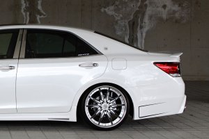 画像11: エアロ4点キット未塗装品 フロント・サイド・リア・LEDデイライト 【トヨタ  クラウン アスリート  GRS214/210・AWS210/211・ARS210 後期 】 M’z SPEED・エムズスピード エアロパーツ Prussian blue・プルシアンブルー