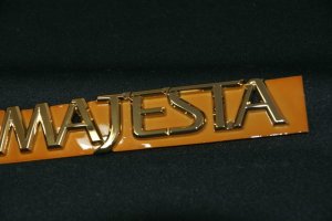 画像11: 最高級ゴールドメッキエンブレム 【トヨタ　マジェスタ　JZS15#/UZS15#用　6点フルセット】 フロントグリル用王冠、ピラーエンブレム、CROWN、MAJESTA、リア トヨタマーク