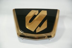 画像3: 最高級ゴールドメッキエンブレム 【トヨタ　アルファード　AGH30W/35W・GGH30W/GGH35W】 フロントグリル用オーナメントエンブレム