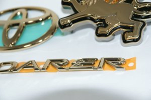 画像3: 最高級ゴールドメッキエンブレム 【トヨタ　ソアラ　ＵＺＺ４０】 ２点セット ・リアトヨタマーク・ソアラロゴ 