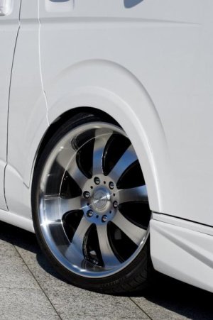 画像3: ブラインドフェンダーVer.2 【1・2・3・4型　ハイエース２００系】 ギブソン・ＧＩＢＳＯＮ　左右前後セット　未塗装品