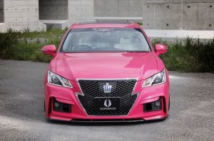 画像6: エアロパーツ 【トヨタ　クラウンＡＷＳ２１０前期　アスリートハイブリッド】 ＡＩＭＧＡＩＮ・エイムゲイン 純ＶＩＰ　ＧＴ フロントバンパー・サイドステップ・リアバンパー・トランクスポイラー・ルーフスポイラー・ボンネットスポイラー・フロントフェンダーパネル・マフラーフィニッシャー＋カッター 未塗装品