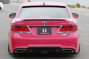 画像13: エアロパーツ 【トヨタ　クラウンＡＷＳ２１０前期　アスリートハイブリッド】 ＡＩＭＧＡＩＮ・エイムゲイン 純ＶＩＰ　ＧＴ フロントバンパー・サイドステップ・リアバンパー・トランクスポイラー・ルーフスポイラー・ボンネットスポイラー・フロントフェンダーパネル・マフラーフィニッシャー＋カッター 未塗装品