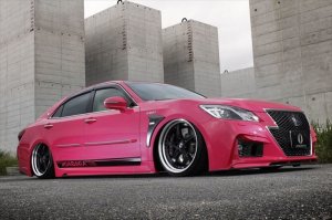 画像8: エアロパーツ 【トヨタ　クラウンＡＷＳ２１０前期　アスリートハイブリッド】 ＡＩＭＧＡＩＮ・エイムゲイン 純ＶＩＰ　ＧＴ フロントバンパー・サイドステップ・リアバンパー・トランクスポイラー・ルーフスポイラー・ボンネットスポイラー・フロントフェンダーパネル・マフラーフィニッシャー＋カッター 未塗装品