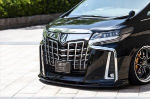 画像6: エアロパーツ 【トヨタ　アルファード　３０系　後期　Ｓグレード】 ＡＩＭＧＡＩＮ・エイムゲイン 純ＶＩＰ　ＳＰＯＲＴ フルＫＩＴ・フロントアンダースポイラー・サイドアンダースポイラー・リアアンダースポイラー・リアウイング　未塗装品