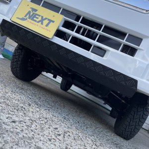 画像4: アルミアンダーガード　縞板Ver． ブラックエディション 【前期・後期共通ハイゼットトラック／ハイゼットジャンボ 　S500P/S510P　ダイハツ】 Ｊ－ＮＥＸＴ 軽トラ・軽トラカスタム
