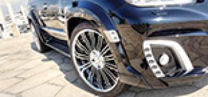 画像7: ＷＡＬＤ【レクサス　ＬＸ　ＵＲＪ２００　後期　’１２ｙ〜】ヴァルド・エアロパーツ　Ｓｐｏｒｔｓ　Ｌｉｎｅ　Ｂｌａｃｋ　Ｂｉｓｏｎ　Ｅｄｉｔｉｏｎ・スポーツライン　ブラックバイソンエデイション　２点・３点ＫＩＴ／単品　（フロントバンパースポイラー・リアバンパースポイラー・オーバーフェンダー）