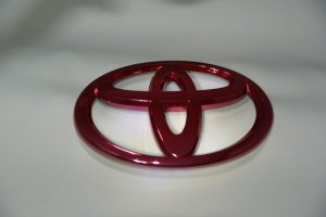 画像4: ゴールメッキドエンブレム 【トヨタ　ヴェルファイア　AGH／GGH３０系】 4点セット送料無料 フロントグリル用オーナメントエンブレム、リアトヨタマーク、ヴェルファイア文字、Ｖ6