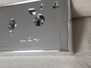 画像2: レクサス フルメッキナンバーフレーム 新品純正加工品　