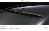 画像: ルーフスポイラー 【レクサス　ＬＳ４６０/６００ｈ Ｆ ＳＰＯＲＴ　ＵＳＦ４０/ＵＶＦ４５ 後期　Ｈ24.10〜H29.10】 ＷＡＬＤ Ｅｘｅｃｕｔｉｖｅ　Ｌｉｎｅ・エグゼクティブライン