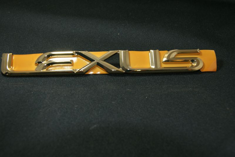 画像4: レクサス【ゴールドメッキ　LEXUS・レクサス ロゴ　大　２００mm×２４mm】正規ディーラー品　
