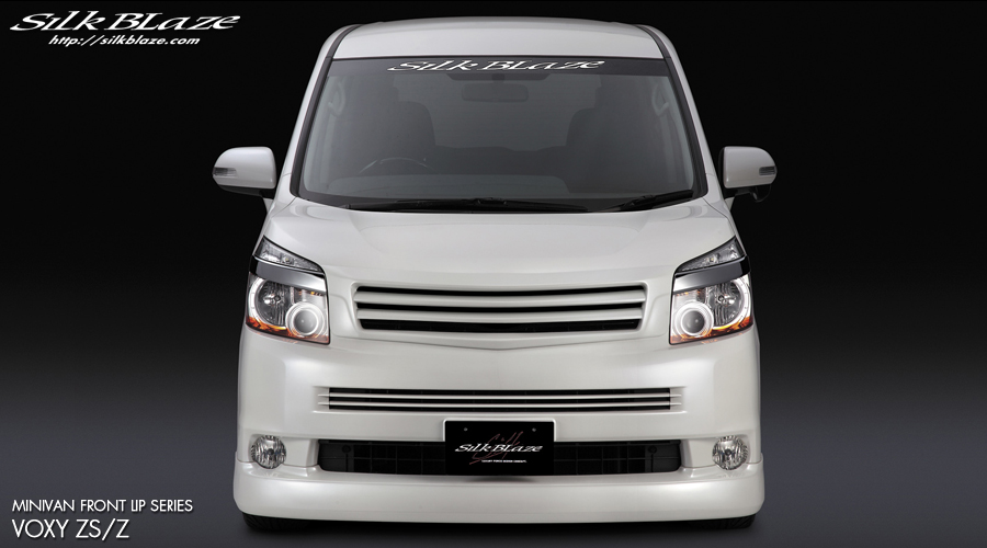 ＭＩＮＩ-ＶＡＮ【トヨタ ヴォクシー ＺＲＲ７０Ｗ ＺＳ／Ｚ 前期 Ｈ19.6〜Ｈ22.03】ＦＲＯＮＴ ＬＩＰ ＳＥＲＩＥＳ フロントリップ・ リアスポイラーセット 塗装品 シルクブレイズ - ベイロード.COM