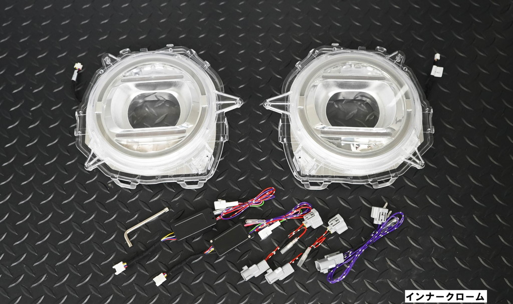 画像2: イカリングヘッドライトキット ジムニーJB64W ジムニーシエラJB74W マッドロン　スポーツ ＡＩＭＧＡＩＮ インナークローム